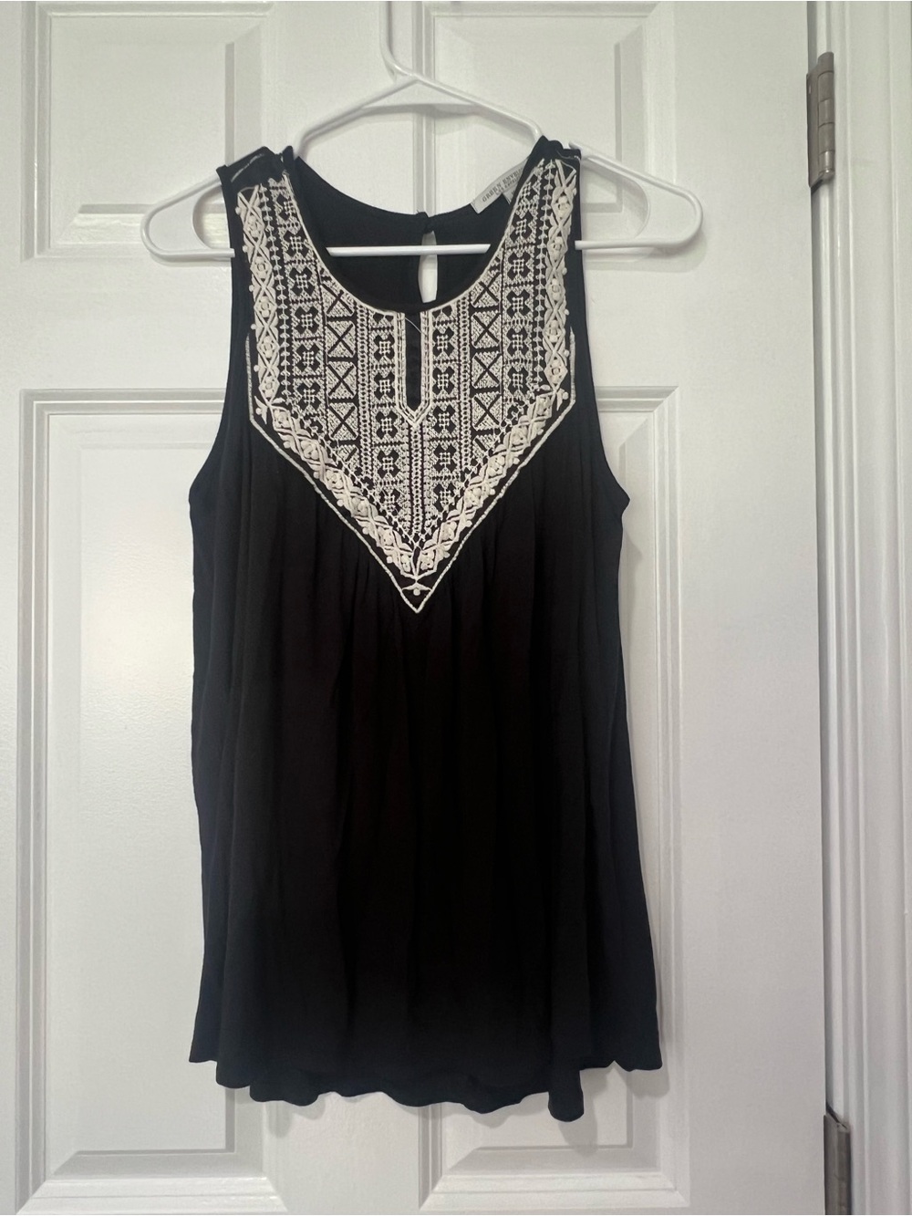 Green Envelop Black Tank Top size Medium